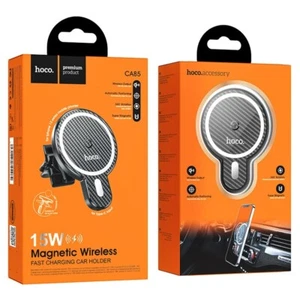 Hoco Support Téléphone Magnétique Sans Fil Charge Rapide 15W pour Voiture, CA85 - Photo 1 sur 2