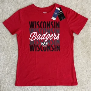 NCAA Wisconsin Badgers Women's Bi-Blend T-Shirt Size L - Picture 1 of 6