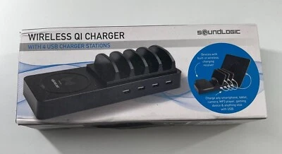 Soundlogic Wireless qi Charger 4 USB Ports Ladegerät - Bild 1 von 4