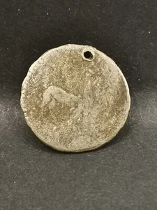 1/4 REAL SILVER 1847? LIMA REPUBLIC PERU (DATE BARELY VISIBLE) PERU DRILL - Picture 1 of 3