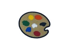 Patch ecusson brode thermocollant badge palette peinture broderie