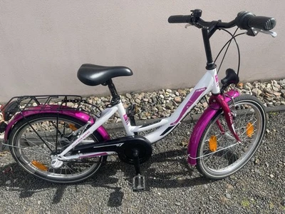 Mädchen Fahrrad 20 Zoll Weiß/Rosa - Bild 1 von 3