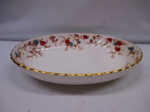 Minton Bone China Ancestral Oval Coupe Serving Bowl Made - England 10 3/8" S-376 - Picture 1 of 18