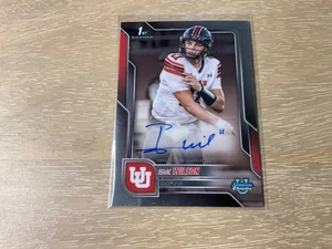 2025 Bowman U Chrome Football Isaac Wilson Auto #BCA-IW Utah Utes - Picture 1 of 2