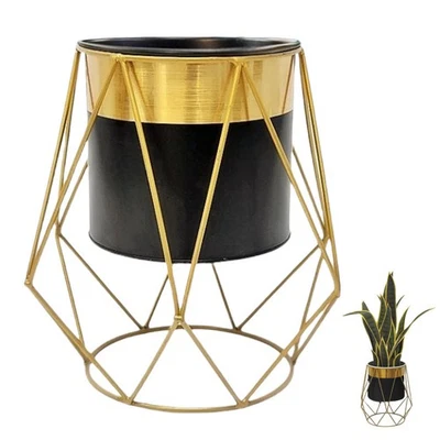  Metall Blumenständer Metallpflanzgefäß Eisenblumentopfhalter Blumeneimer - Bild 1 von 4