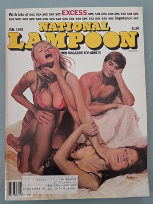 NATIONAL LAMPOON MAGAZINE JANUARY 1981 PARODY CLASSIC! EXCESS ISSUE - Image 1 of 2