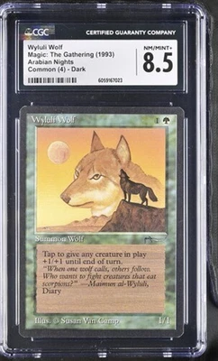 Wyluli Wolf. Arabian Nights MTG. Just graded. CGC 8.5, Near Mint/Mint+! - Image 1 of 4