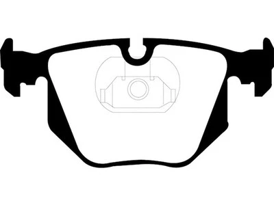 For 2000-2006 BMW X5 Brake Pad Set Rear EBC 45132QBYJ 2001 2002 2003 2004 2005 - Изображение 1 из 4