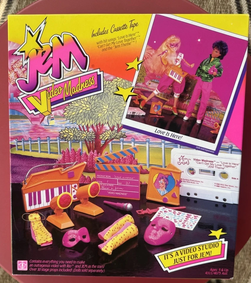 Jem and The Holograms Video Madness Accessories Instruments Clappers Hasbro