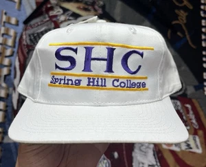 Vintage Spring Hill College Hat The Game Split Bar Badgers 90s Snapback Read - Picture 1 of 13