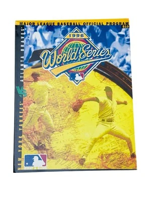 1996 World Series MLB Official Program Game Atlanta Braves vs NY Yankees  - Image 1 of 2