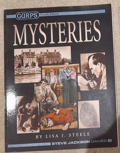 GURPS MYSTERIES STEVE JACKSON 4E  GAME BOOK RPG VGC - Picture 1 of 1