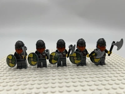 NUEVO LEGO Minifiguras Castillo Vikingo (Lote de 5) - Hachas y Escudos / Tema Castillo Foto 1 de 3