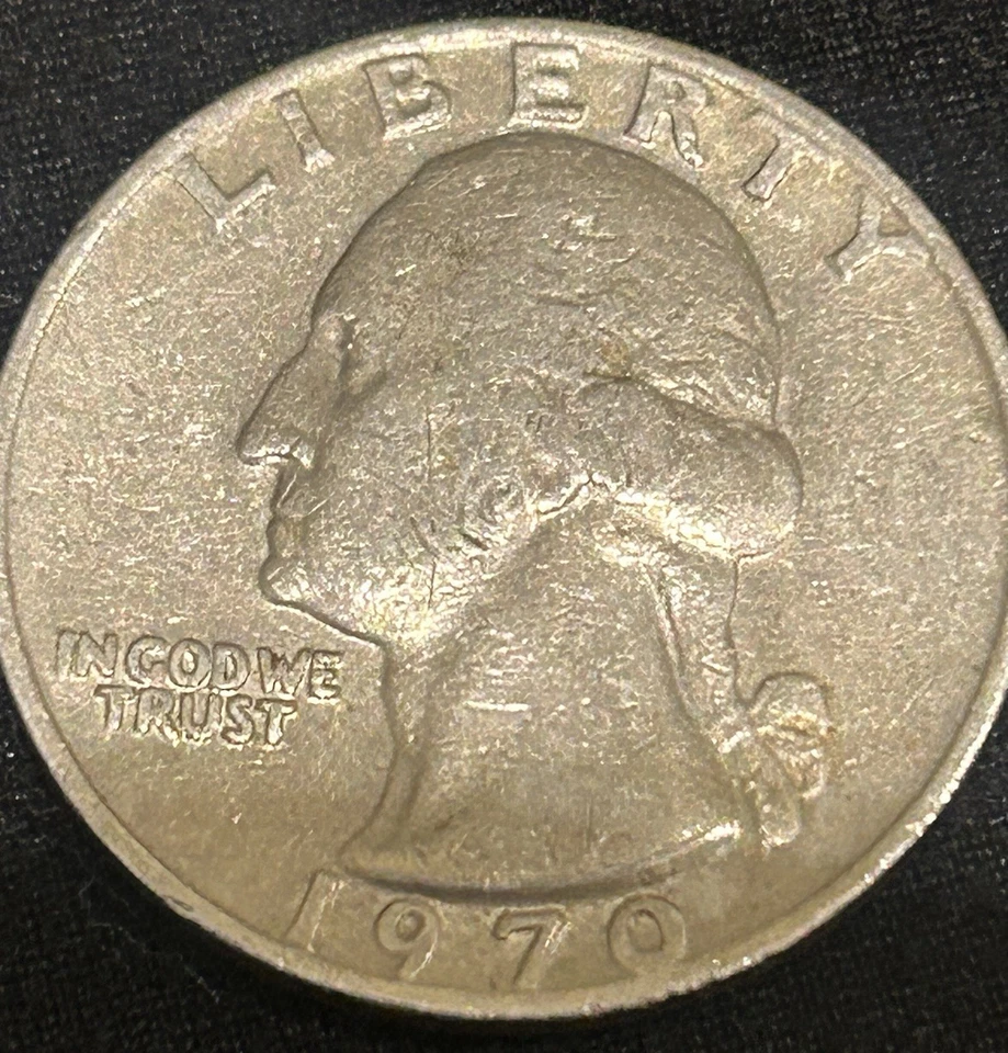 RARE 1970 Washington Quarter No Mint Mark, Errors - Image 1 of 4
