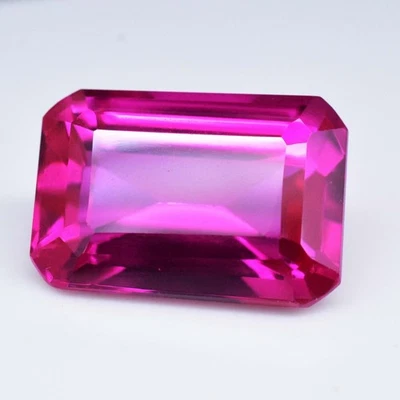 12.4Ct Natural Mogok Pink Ruby Radiant Cut Certified Loose Gemstone - Image 1 of 4