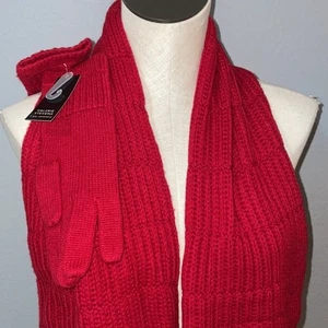 Valerie Stevens Vintage Neu mit Etikett 100 % Kaschmir 2-teiliges Schal & Handschuhe Set - Bild 1 von 11