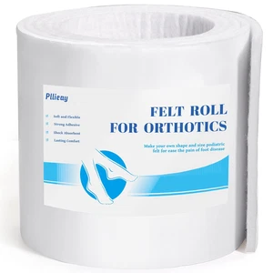 Adhesive Felt Premium Grade, Orthopedic Felt Roll 1/4" X 6" X 2.5Yd. Quality Ray - Picture 1 of 12