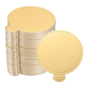 200pcs Mini Cake Boards, Mousse Cake Cardboards Round for Cake Bases (Gold) - Picture 1 of 5