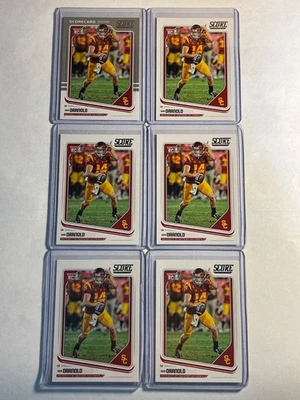 2018 Score Football Sam Darnold 6 Card Rookie Lot - Image 1 of 2