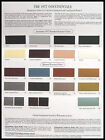 1977 Lincoln Continental Color Selection Paint Chip Brochure