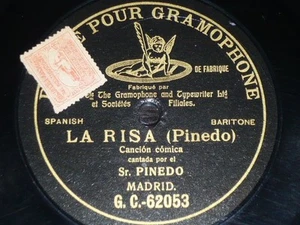 LAUGHING 78 rpm RECORD Gramophone & Typewriter SR. PINEDO La Risa MADRID Rare - Picture 1 of 1