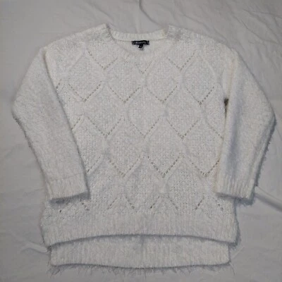 Suéter Relativity Mujer Talla Grande Mezcla Acrílico Difuso Tejido Suave Marfil Foto 1 de 4