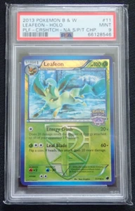 PSA 9 LEAFEON 11/116 NA STATE CROSSHATCH PROMO POKEMON BLACK WHITE PLASMA FREEZE - Bild 1 von 11