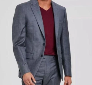 Calvin Klein Men's Gray Slim X Fit Wool Blazer Coat Suit Jacket Size 42R - Picture 1 of 2
