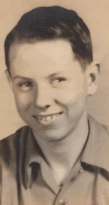 3C Photograph Portrait Young Man 1940's Class School 5x7 - Picture 1 of 4