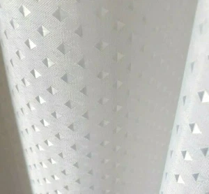 Euroshowers WHITE DIAMOND Fabric Shower Curtain Weighted WIDE LONG ALL SIZES - Picture 1 of 6