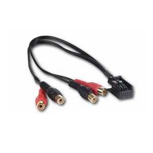 AUX IN amplificador adaptador para VW MFD2 Seat quadlock Skoda Audi Radio 4x RCA - Imagen 1 de 1