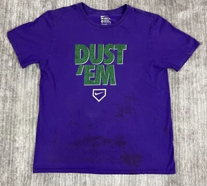 The Nike Shirt Mens Medium Purple Short Sleeve Dust Em Tee - Picture 1 of 10