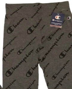 Champion Girl’s Size Large Leggings Pants Gray Black Athleticwear Athletic - Picture 1 of 2