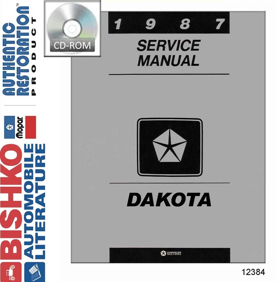 Dodge Dakota 1987 camioneta taller manual de reparación CD motor transmisión cableado Foto 1 de 1