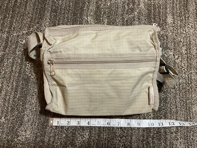 American Tourister Shoulder Bag Purse 100% Nylon EUC Tan - Image 1 of 4