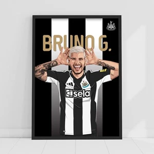 Newcastle United FC Print - Bruno G. Illustration Poster - Bild 1 von 5