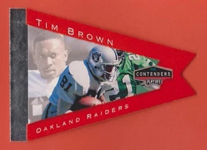 1998 Playoff Contenders Pennant Orange Tim Brown Raiders #67 (KCR) - Picture 1 of 2
