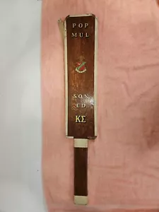Vintage College Fraternity Wood Paddle, Unknown Age, See Pics For Fraternity Etc - Picture 1 of 9