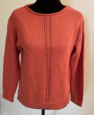 Nuevo con etiquetas Suéter Suéter Woolovers Talla XS Rosa Mezcla Algodón Detalle Frontal Foto 1 de 4