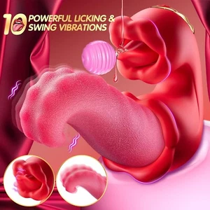 Clit Licking Tongue Vibrator G-Spot Oral Massager Sex Toys For Women Couples NEW - Picture 1 of 13