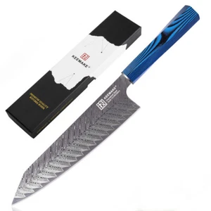 8 inch Chef Knife Kiritsuke Gyuto Knife Damascus Steel Kitchen Cooking Cutlery - Picture 1 of 11