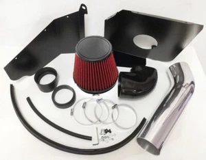RED Heat Shield Cold Air Intake kit For 2007-08 Silverado Suburban Avalanche V8 - Picture 1 of 1