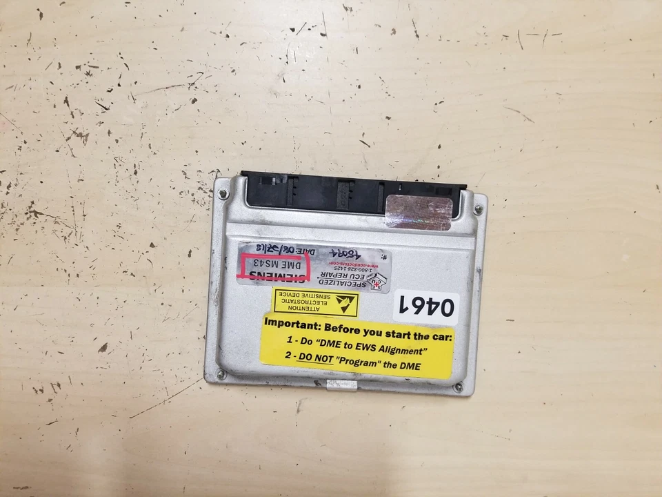 BMW 330I 2003 sedán de 3,0 L configuración de encendido DME MS43 5WK90015 7519308 Foto 1 de 4