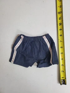 Dark Denim Jean Shorts w/baseball stripes for 18"AG OG Doll Clothes (DC23) - Picture 1 of 2