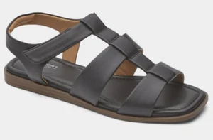 Gladiator Black Sandals Rockport Comfort Shoes Imogen UK 5 EU 38 US 7½ - RRP £70 - Picture 1 of 6