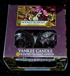 Yankee Candle  TEELICHTER, MOONLIT BLOSSOMS, 12 Stck Selten - Picture 1 of 1