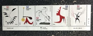 1998USA #3198-3202 32c Alexander Calder - Plate Strip of 5 Stamps  Mint - Picture 1 of 1