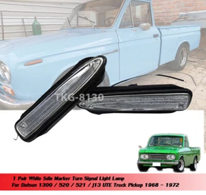White Side Marker Turn Signal Lamp For Nissan Datsun 1300 520 521 J13 1968-1973 - Picture 1 of 5
