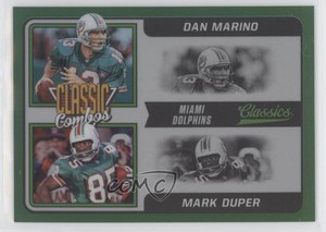 2021 Panini Classics Classic Combos Green /15 Dan Marino Mark Duper #CC-DMA HOF