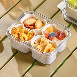 Divided Serving Tray Removable Snack Box Container Veggies Treats Desserts - Picture 1 of 7